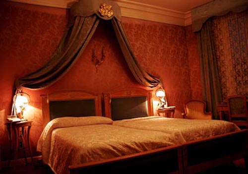 Deep Red Bedroom