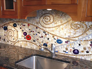 Whimsical Kitchen Mosaic