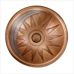Sun and Moon Copper Sink from Artisan