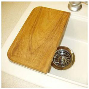 Teak Wood Cutting Board Sink Addition