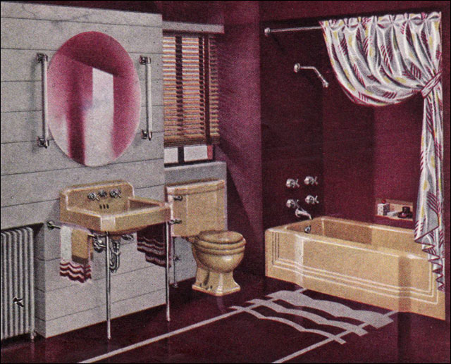 1941 Vintage Bathroom Design