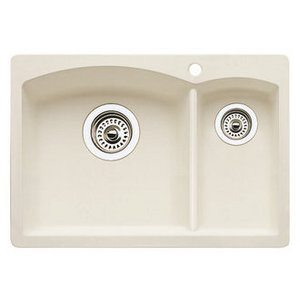 Biscuit Tone Blanco Diamond Prep Sink