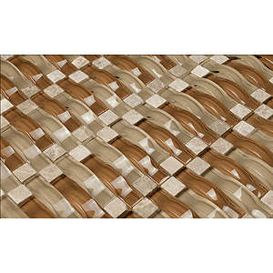Chestnut Beach Glass Mosaic Tile
