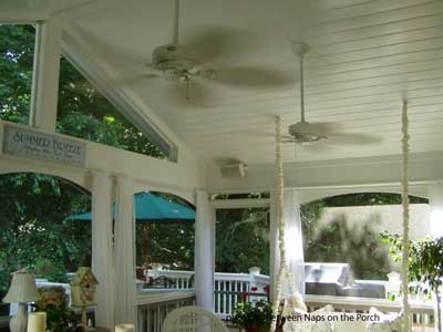 Ceiling Fans on a Porch