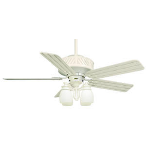 Wet Certified Cottage Ceiling Fan in White