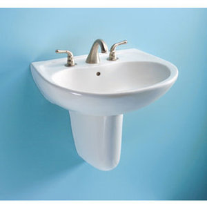 Toto Wall Mounted Lavatory Sink with 8 Inch Faucet Centers