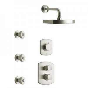 Even Adding Just Three Body Sprayers To A Single Rainfall Showerhead Quadruples The Amount Of Water Needed