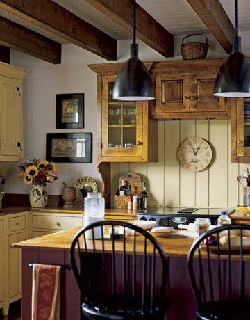 For A More Rustic Look, Emphasize Raw Wood Over Painted, But Remember That Too Much Can Make The Room Seem Dark