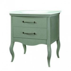 DecoLav 5265 Gabrielle Wood Vanity with Glass Top And Integrated Lavatory Sink