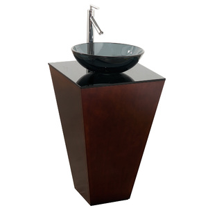 Esprit Custom Bathroom Pedestal Vanity Set - Espresso - Wyndham Collection Esprit Custom Bathroom Pedestal Vanity Set - Espresso - Wyndham Collection