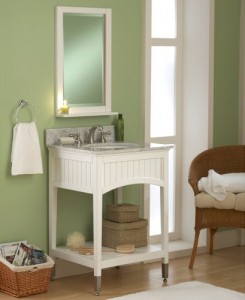 Sagehill Designs Bathroom Vanity Cabinet with Open Shelf from the Seaside Collection Sagehill Designs Bathroom Vanity Cabinet with Open Shelf from the Seaside Collection
