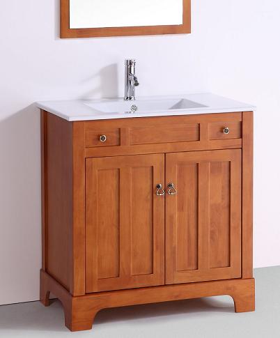 Golden Oak Shaker Bathroom Vanity From Legion Furniture