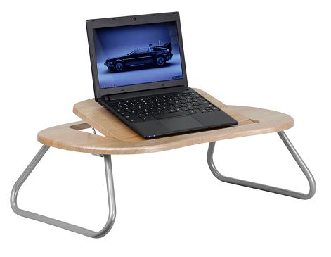 Angle Adjustable Laptop Computer Table With Natural Top From Flash Furniture