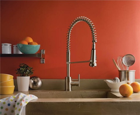 Parma Single Handle Professional Style Kitchen Faucet From Danze