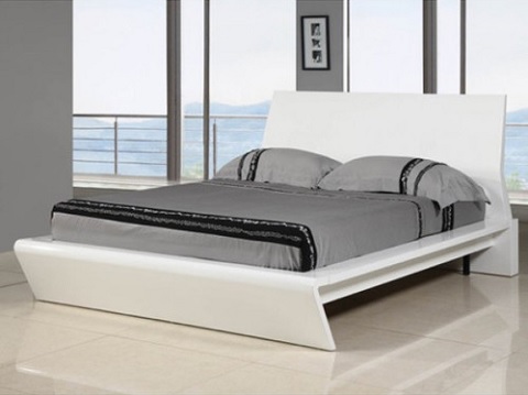 Nelly Bed BK1096-WHT from Whiteline Imports