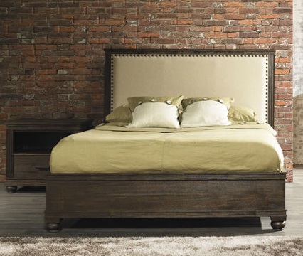 The City King Size Bed in Dark Brown 98206 From Zuo Modern