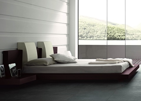 Win Floating Contemporary Platform Bed T2666BBD53206 from Rossetto