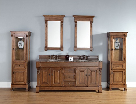 Brookfield Linen Cabinet in Country Oak 147-114-5076 from James Martin Furniture