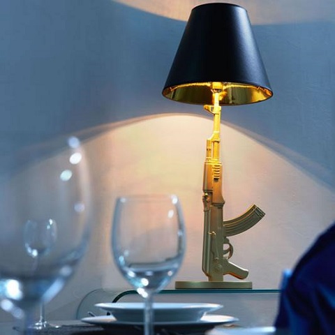 Artemis Table Lamp 50071 in Gold From Zuo Modern