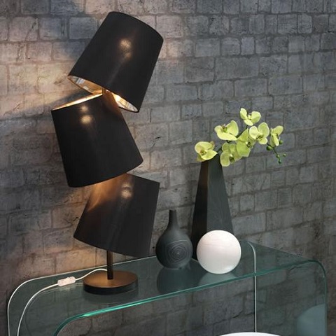 Cosmology Table Lamp 50072 in Black from Zuo Modern