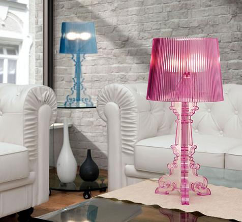 Salon S Table Lamp In Purple And Blue From Zuo Modern