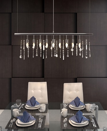 Shooting Stars Ceiling Lamp 50029 in Chrome from Zuo Modern
