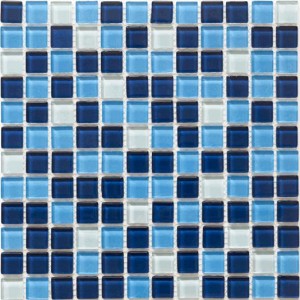 Glass Mosaic Tile Piazza Mountain Lake