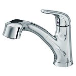 Artisan Satin Nickel Kitchen Faucet With Pull Out Sprayer