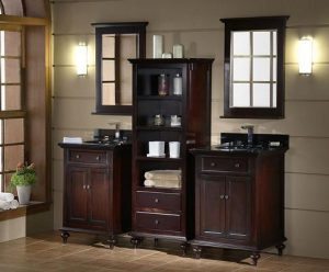 Glenayre 24 Inch Vanity With Matching Storage Cabinet From Xylem