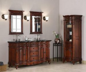 Windsor 60 Inch Vanity And Matching Storage Cabinet From Xylem
