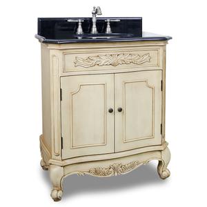 Traditional Buttercream 30.5 Inch Bathroom Vanity From Hardware Resources