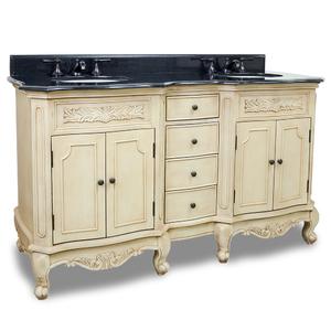 Traditional Buttercream French Legs Vanity From Hardware Resources