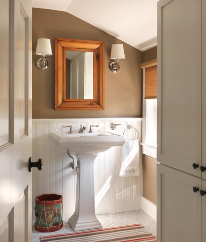 Elements Of A Stylish Contemporary Cottage Style Bathroom