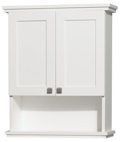25" Wall Cabinet In White WCV8000WCWH from Wyndham Collection