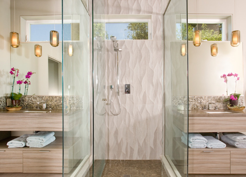 Frameless showers are great for open-plan bathrooms. (By Chown Hardware)