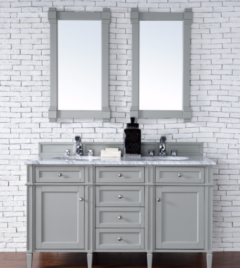 Brittany 72" Double Bathroom Vanity Cabinet, Urban Gray, 650-V72-UGR