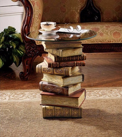 Power of Books Side Table NG32069 from Toscano