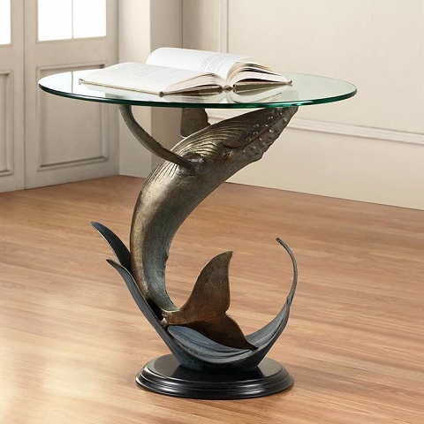 Whale End Table 34055 from SPI Home