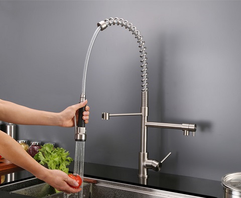 Alori Commercial Style Kitchen Faucet RVF 1209ST from Ruvati