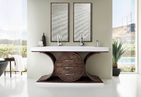 Oasis 72" Double Bathroom Vanity 378-V72D-OAE from James Martin Furniture
