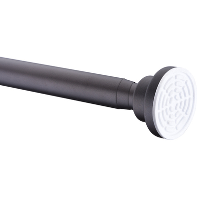 ANZZI 35-55 Inches Shower Curtain Rod with Shower Hooks in Oil Rubbed Bronze | Adjustable Tension Shower Doorway Curtain Rod | Rust Resistant No Drilling Anti-Slip Bar for Bathroom | AC-AZSR55ORB, 191042054691