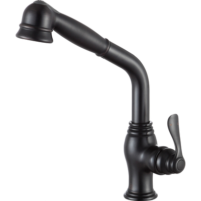 Anzzi Del Moro Single-Handle Pull-Out Sprayer Kitchen Faucet in Oil Rubbed Bronze, 191042019621, KF-AZ203ORB