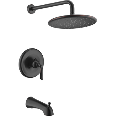 Anzzi Meno Series Single-Handle 1-Spray Tub and Shower Faucet in Oil Rubbed Bronze, 191042040465, SH-AZ032ORB