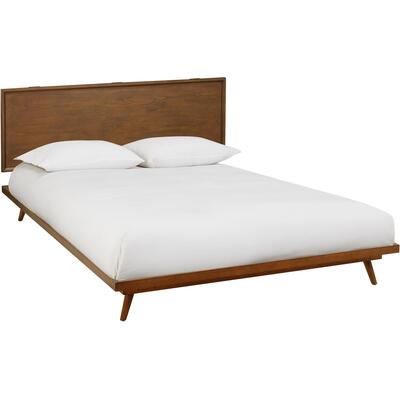 Contemporary Design Furniture Emery Pecan Queen Bed  CDF-REN-B940-10-11