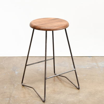 Gingko Nelson Midcentury Modern Counter Stool, Natural Walnut, Qty. 2 NEL100-NW