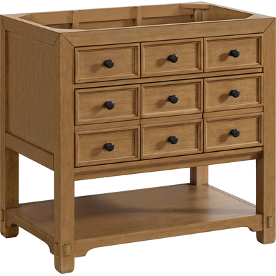 James Martin Malibu 36 inch Single Vanity Cabinet, Amber Birch, 840108979606, 505-V36-AMB