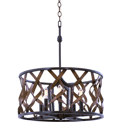 Kalco Soho 20 Inch Pendant in Milk Chocolate 501851MC