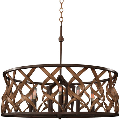 Kalco Soho 28 Inch Pendant in Milk Chocolate 501853MC