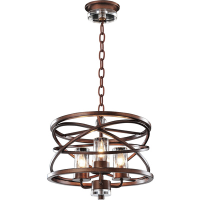 Kalco Eternity 3 Light Pendant in Etruscan Bronze 6606EZ