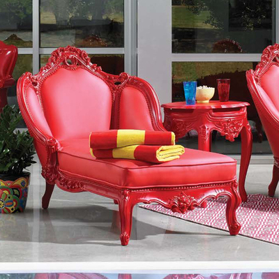 Polart Designs Furniture Modern Victorian 643-DO Chaise Lounge (no Tufting) 